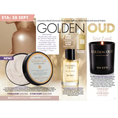3 x Golden Oud Products - NEW