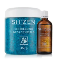 1 Ea Destress Crystals + Massage Oil