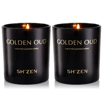 2 x NEW Golden Oud Luxury Candle