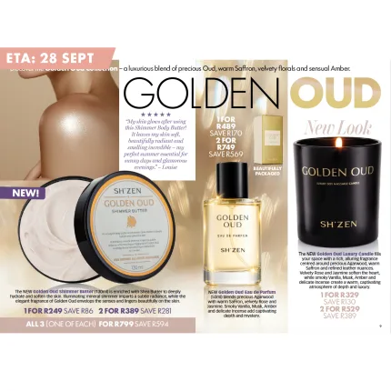 3 x Golden Oud Products - NEW